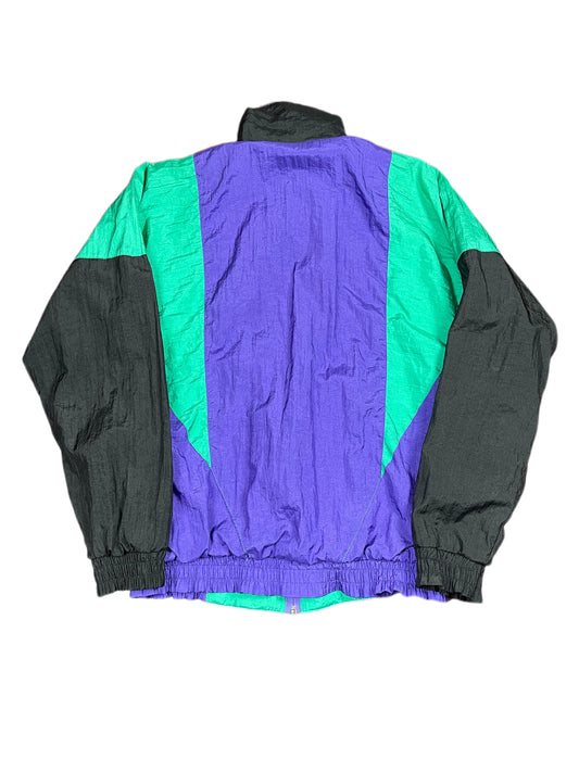 Vintage 1990s Puma Sport Jacket Purple Multicolor S/M