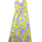 Sleeveless Dress Purple Yellow - S/M