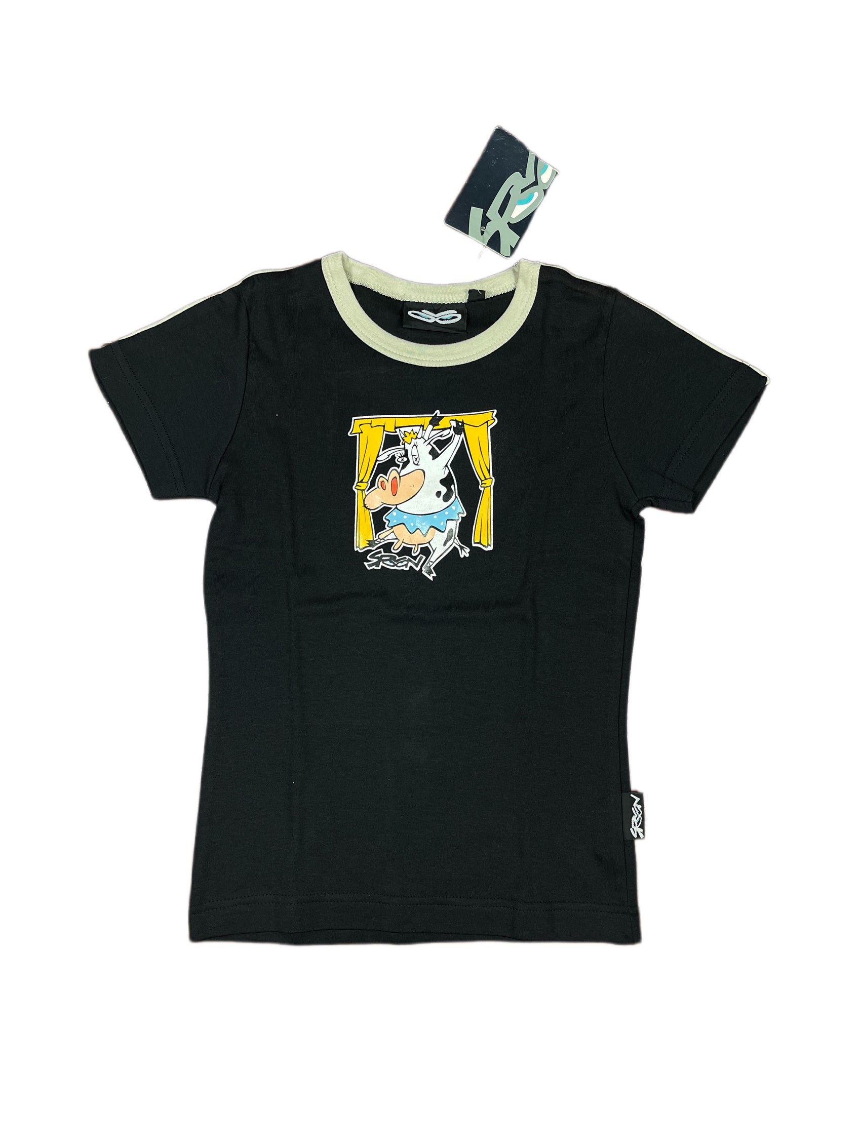 Y2k Spoon Deadstock Short Sleeve Top Black - M