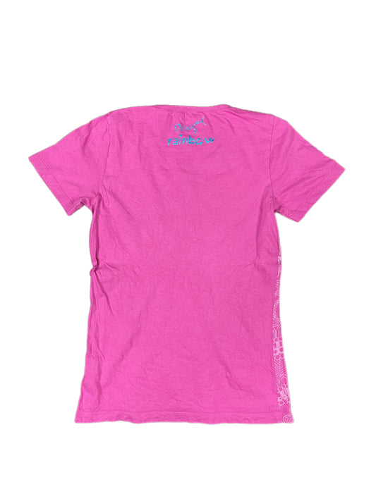 Y2k Desigual Short Sleeve Top Pink - XS