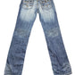 Y2k Miss Chic Low Waist Bootcut Denim Pants Blue - M