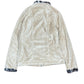 Y2k Banana Moon Fleece Zipper Sweatshirt Cream Beige - L