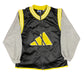 Vintage Adidas 2000s Sport Jacket Vest Gray Black Yellow - M