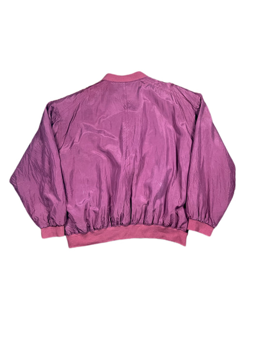 Vintage Henry Morell Silk Jacket Wine Red - XXL