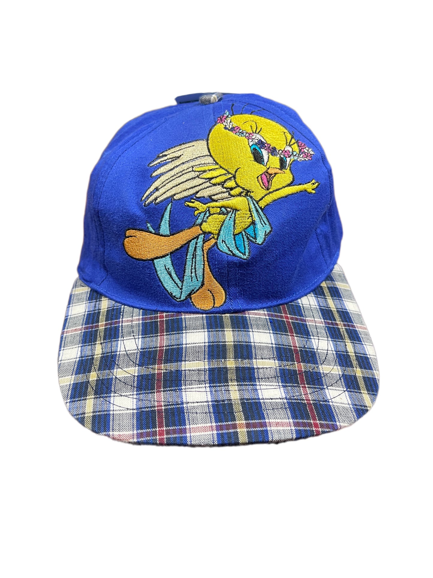 Vintage Tweety 1999 Looney Tunes Warner Bros Cap Blue