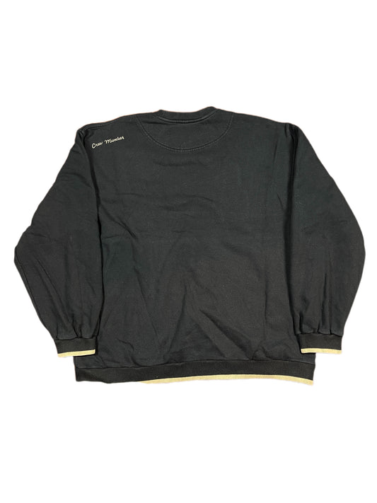 Y2k Nickelson Sweatshirt Spellout Black - L