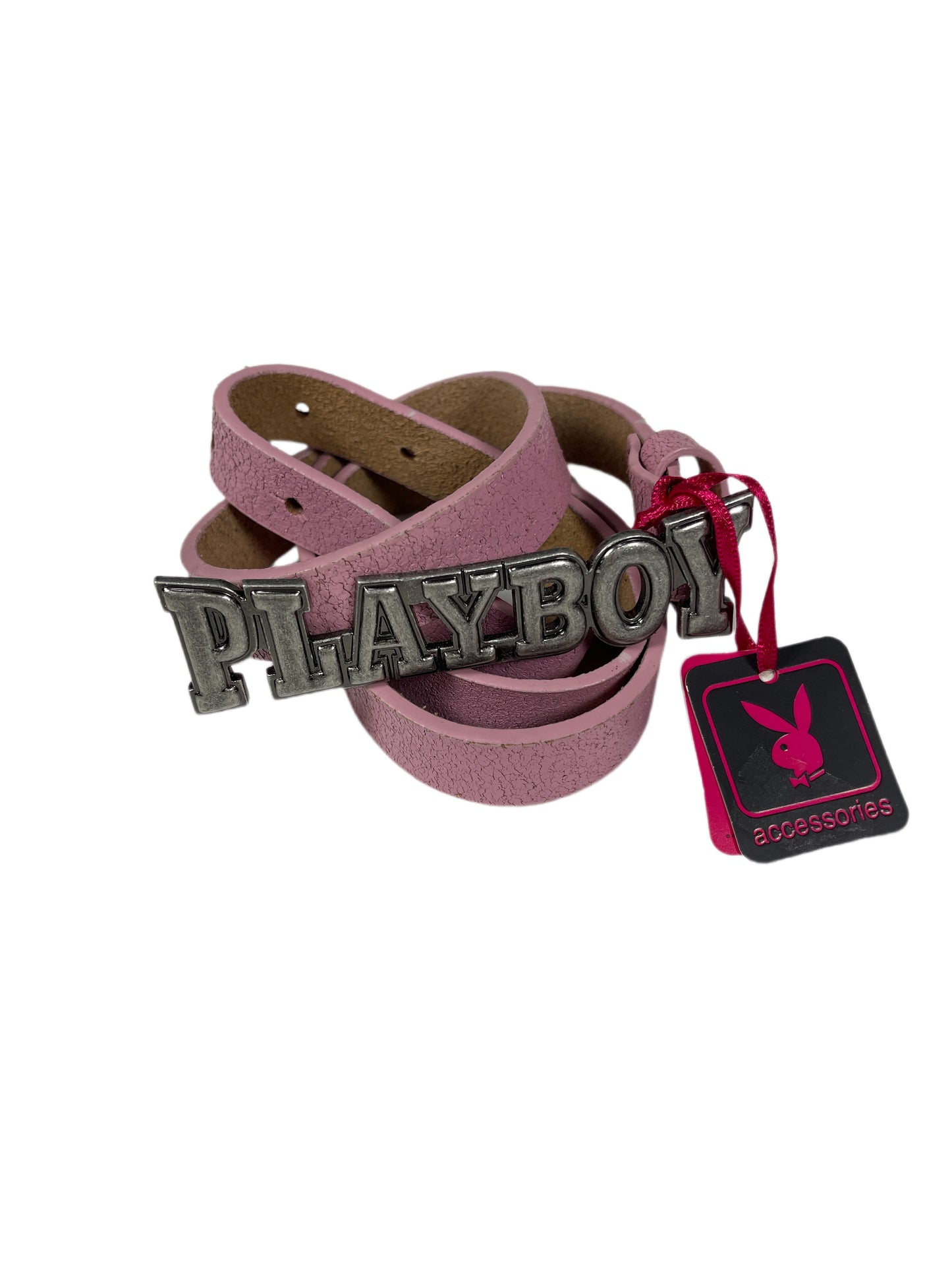 Y2k Playboy Leather Plug In Belt Pink 2004