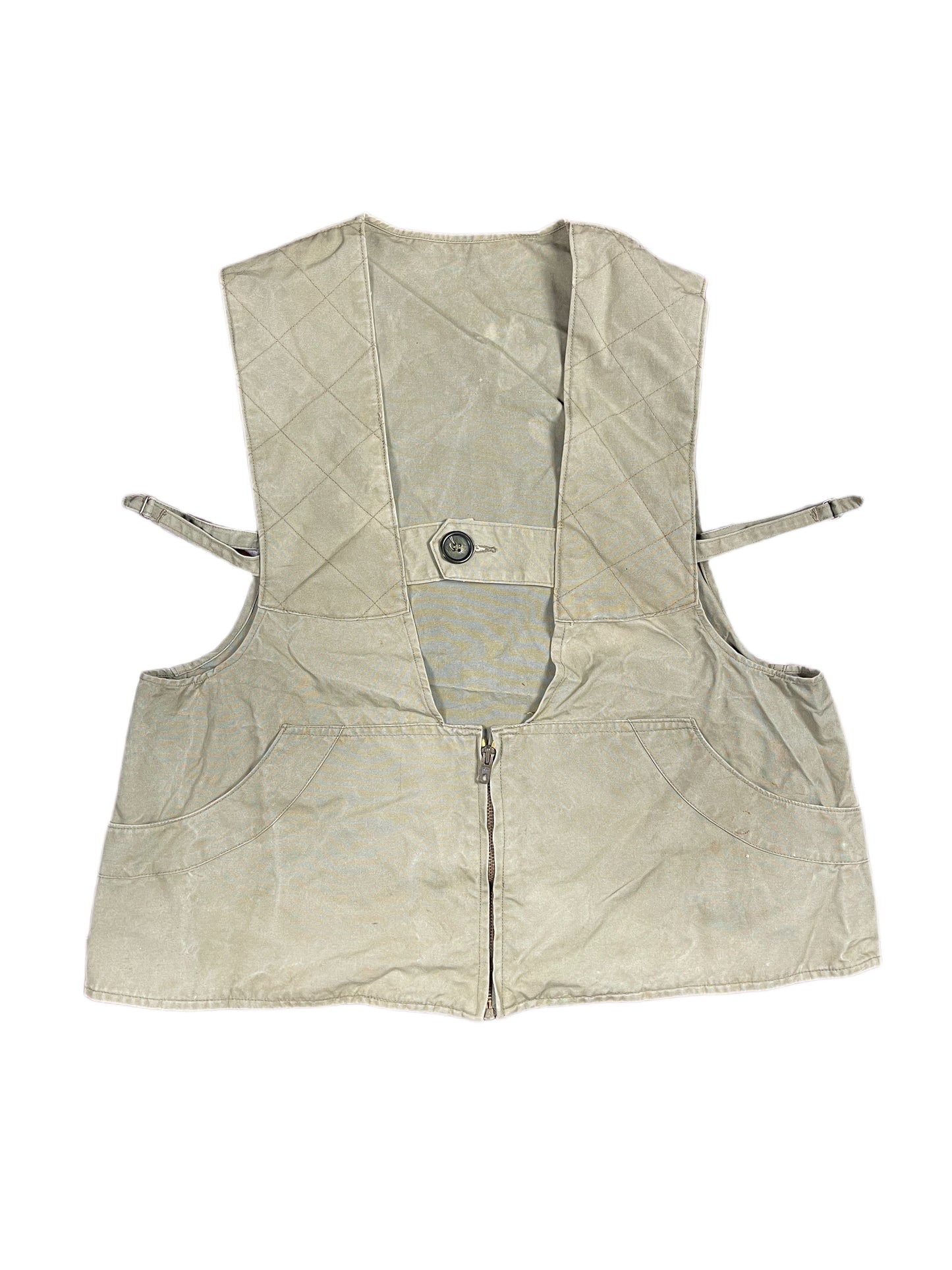 Antik French Original Military Cargo Vest Khaki - L/XL