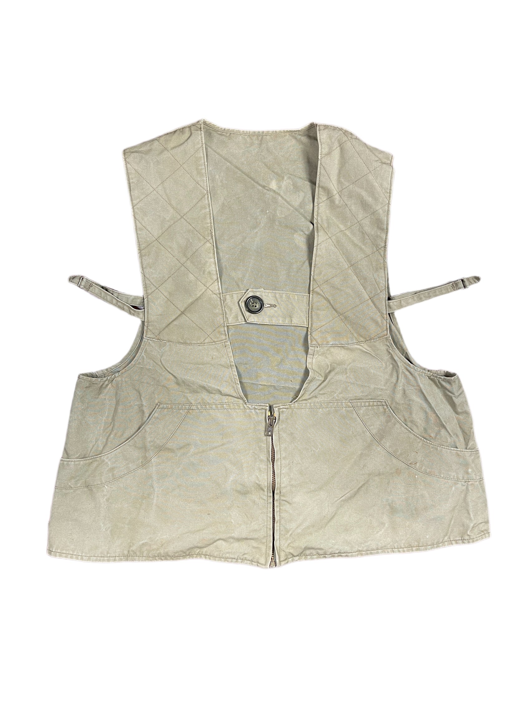Antik French Original Military Cargo Vest Khaki - L/XL