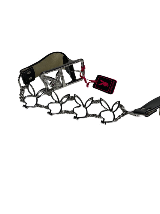 Y2k Playboy Leather Belt Black 2004