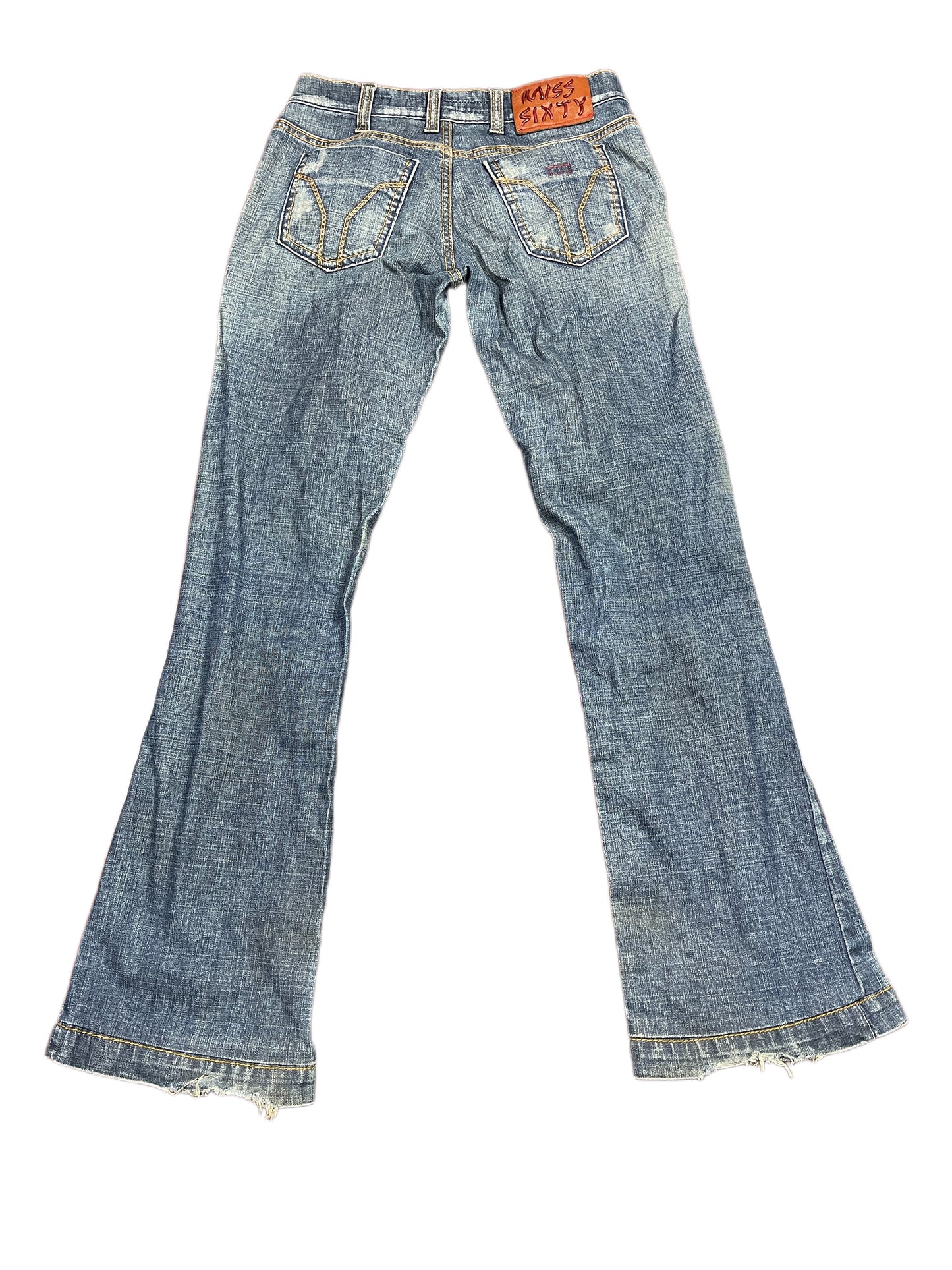 Y2k Miss Sixty Low Waist Flared Denim Pats Blue S