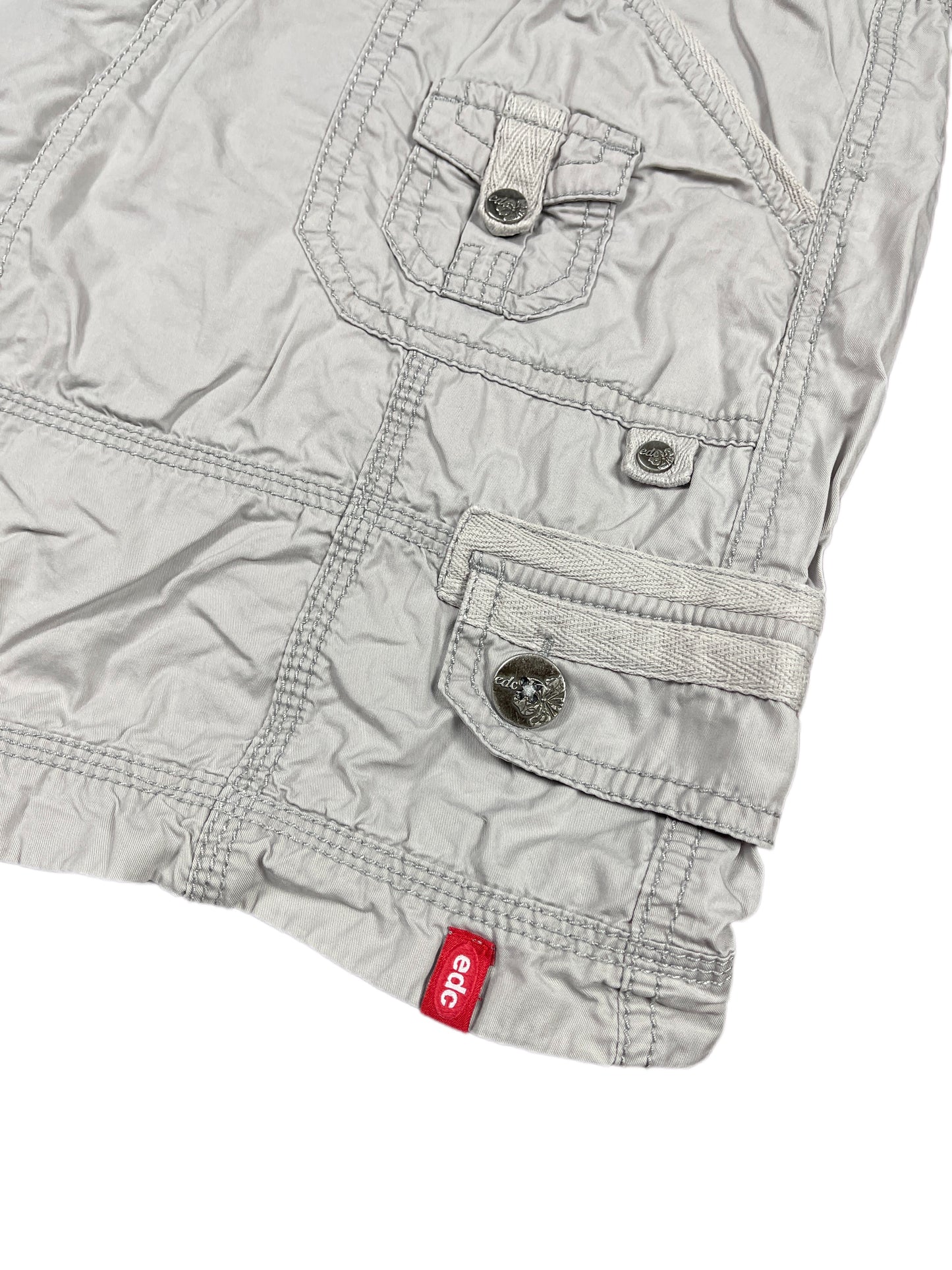 Y2k Esprit Low Waist Skirt Gray - M