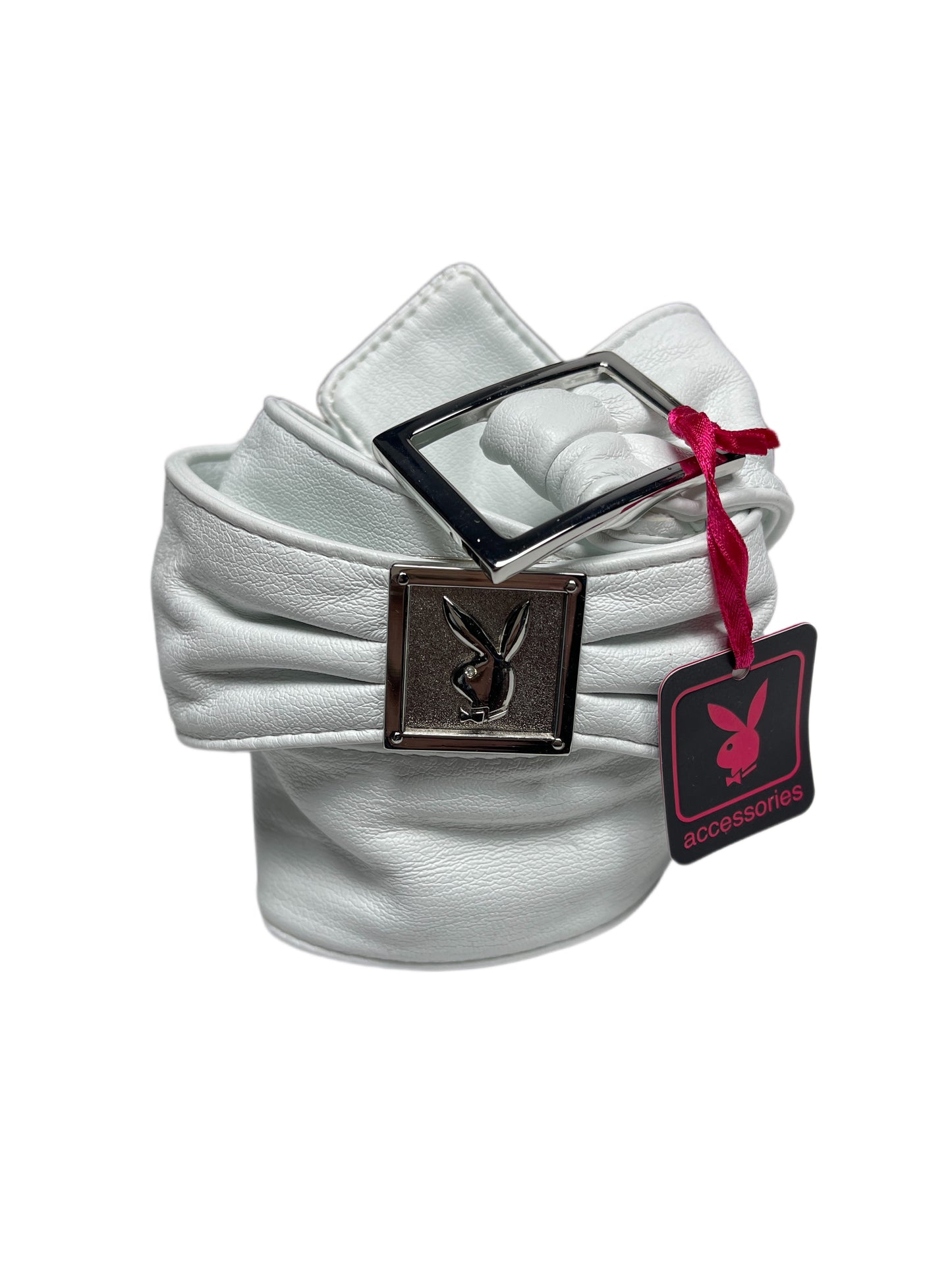 Y2k Playboy Belt White 2004