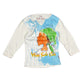 Y2k Miss Side Car Long Sleeve Top Girl Drawing White - M