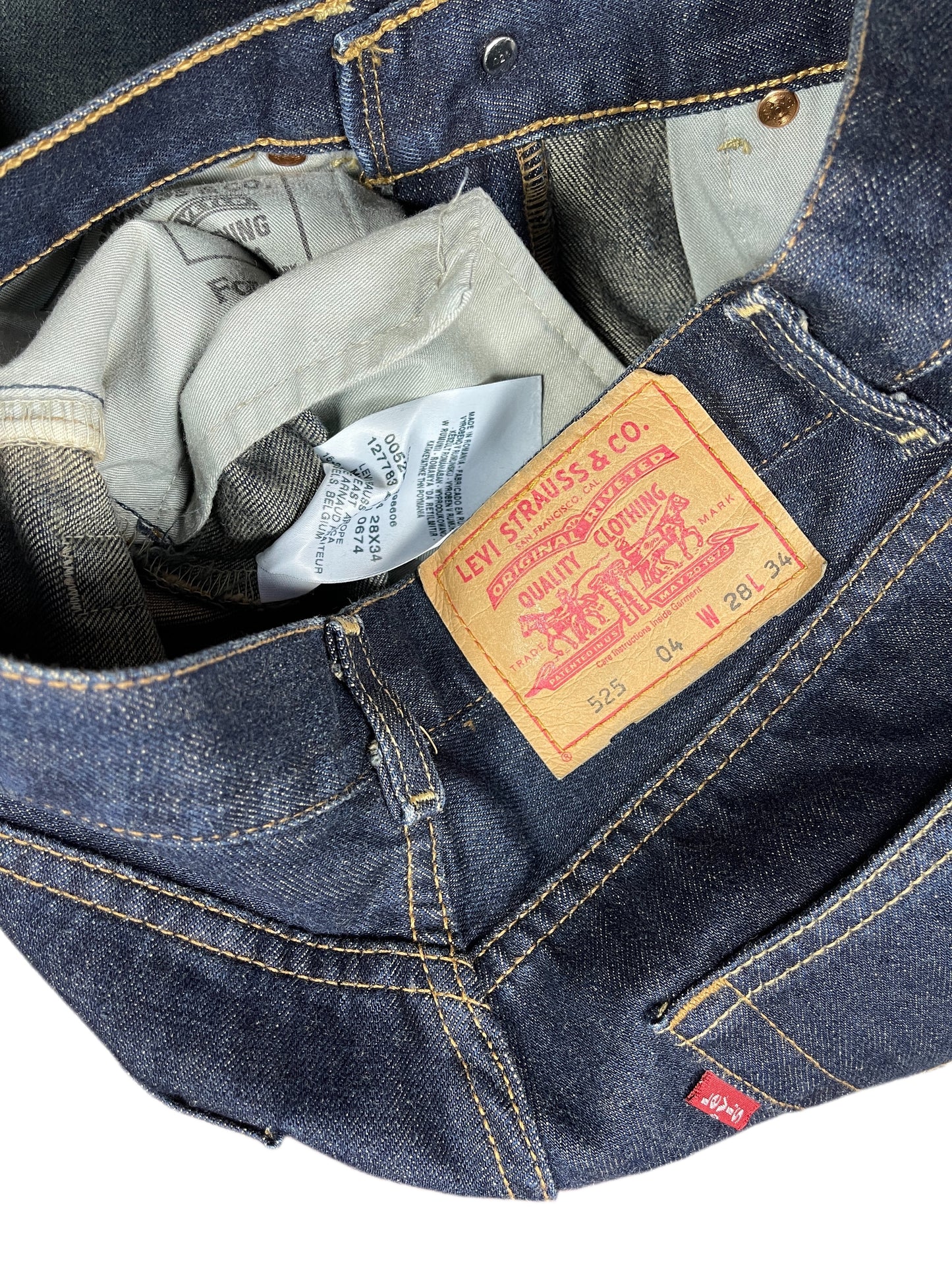 Vintage Levi's Low Waist Flared Denim Pants Blue - M