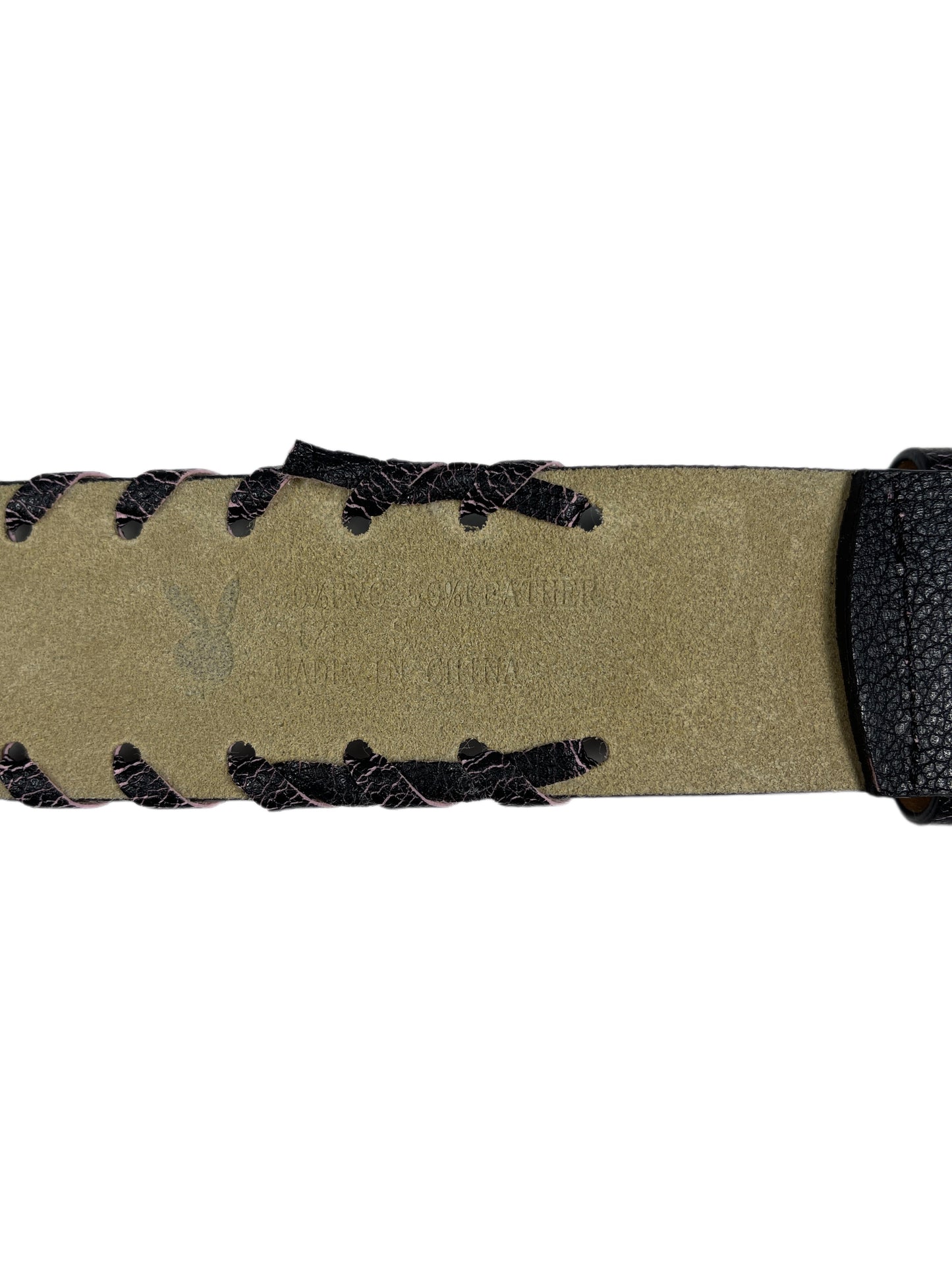 Y2k Playboy Belt Black 2004