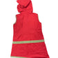 Vintage Coline Sleeveless Dress with Hood Red - XXL