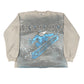 Y2k Maui and Sons Surf Shark Sweatshirt Gray - S/M