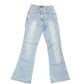 Vintage Crazy World Flared Denim Jeans Pants Blue - XS