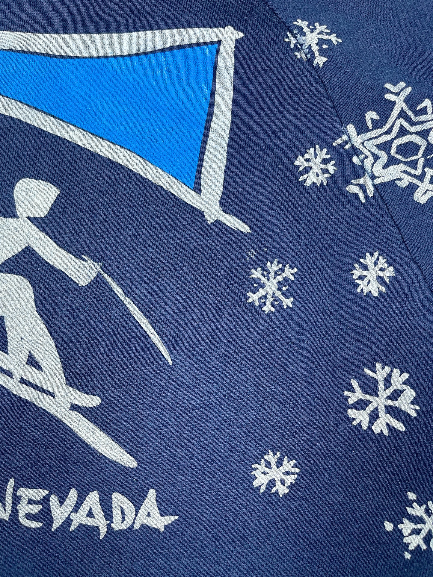 Vintage Screen Stars Sierra Nevada Skiing Sweatshirt Navy - L