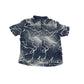 Vintage DB D'Best Silk Short Seele Shirt Navy - L