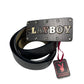 Y2k Playboy Leather Plug Belt Black 2007
