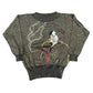 VIntage Iceberg 1990s Disney Cruella de Vil Knitted Sweatshirt Black Gold - XL