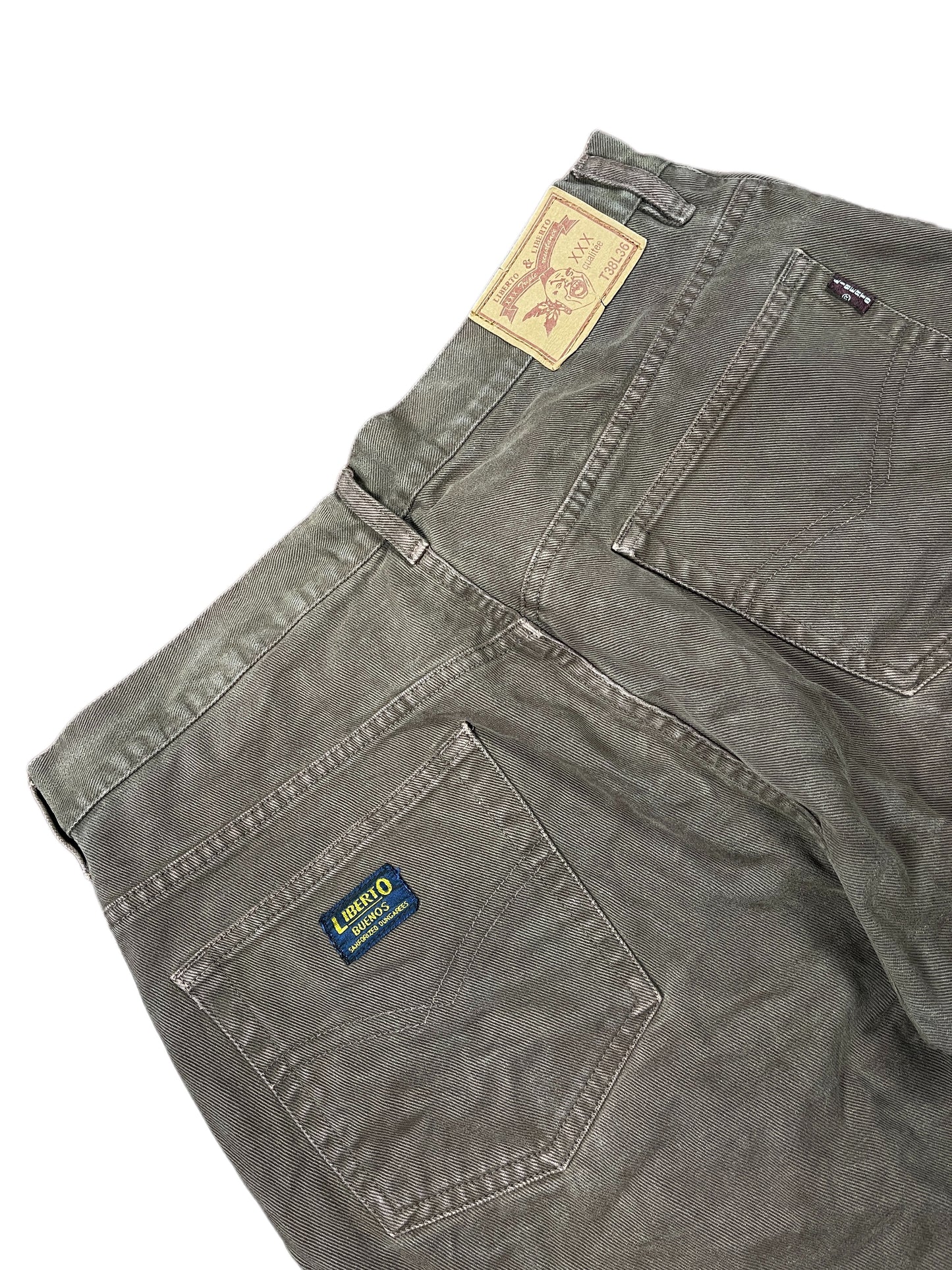 Vintage Liberto Denim Pants Brown - M