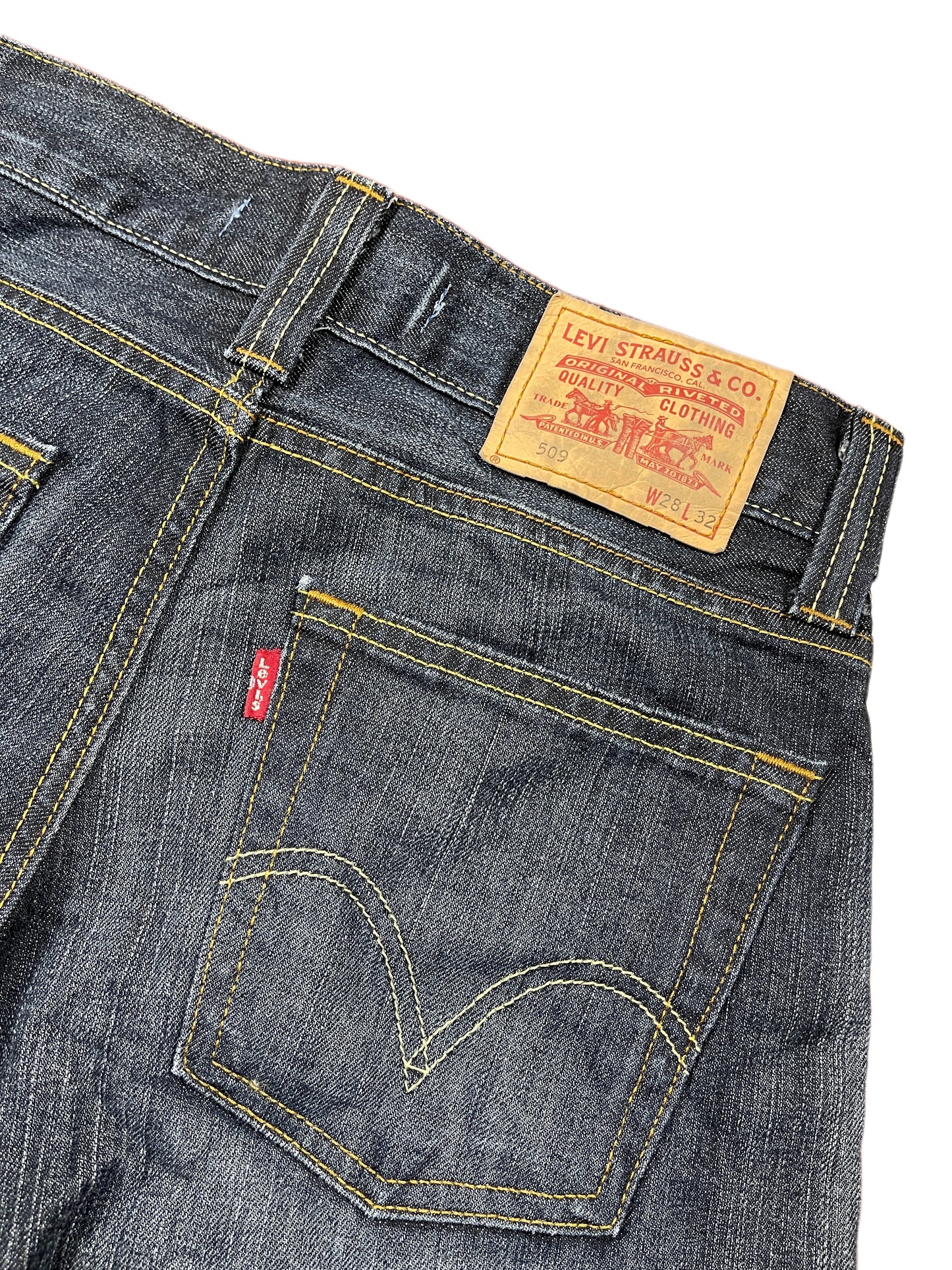 Y2k Levi's 509 Denim Pants Blue - XS