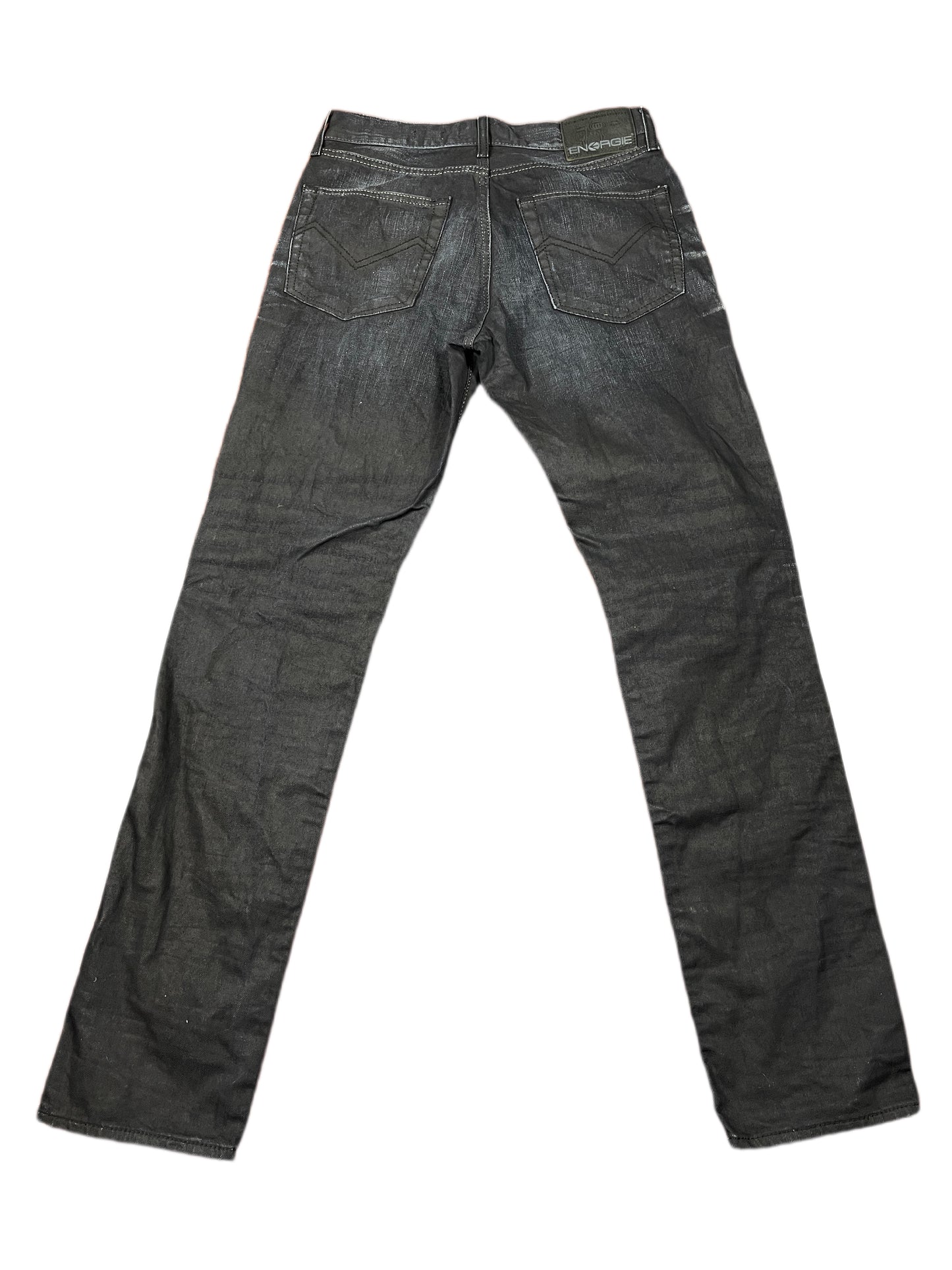 Y2k Energie Slim Fit Denim Pants Black - S/M