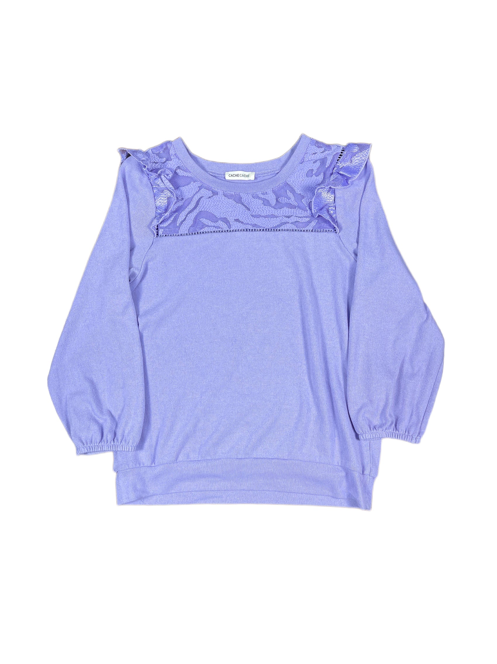 Cache Cache Long Sleeve Top Lilac - S
