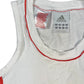 Y2K 2007 Adidas Sleeveless Top White Cotton Blend L