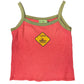 Y2k Menu Sleeveless Top Red - XL