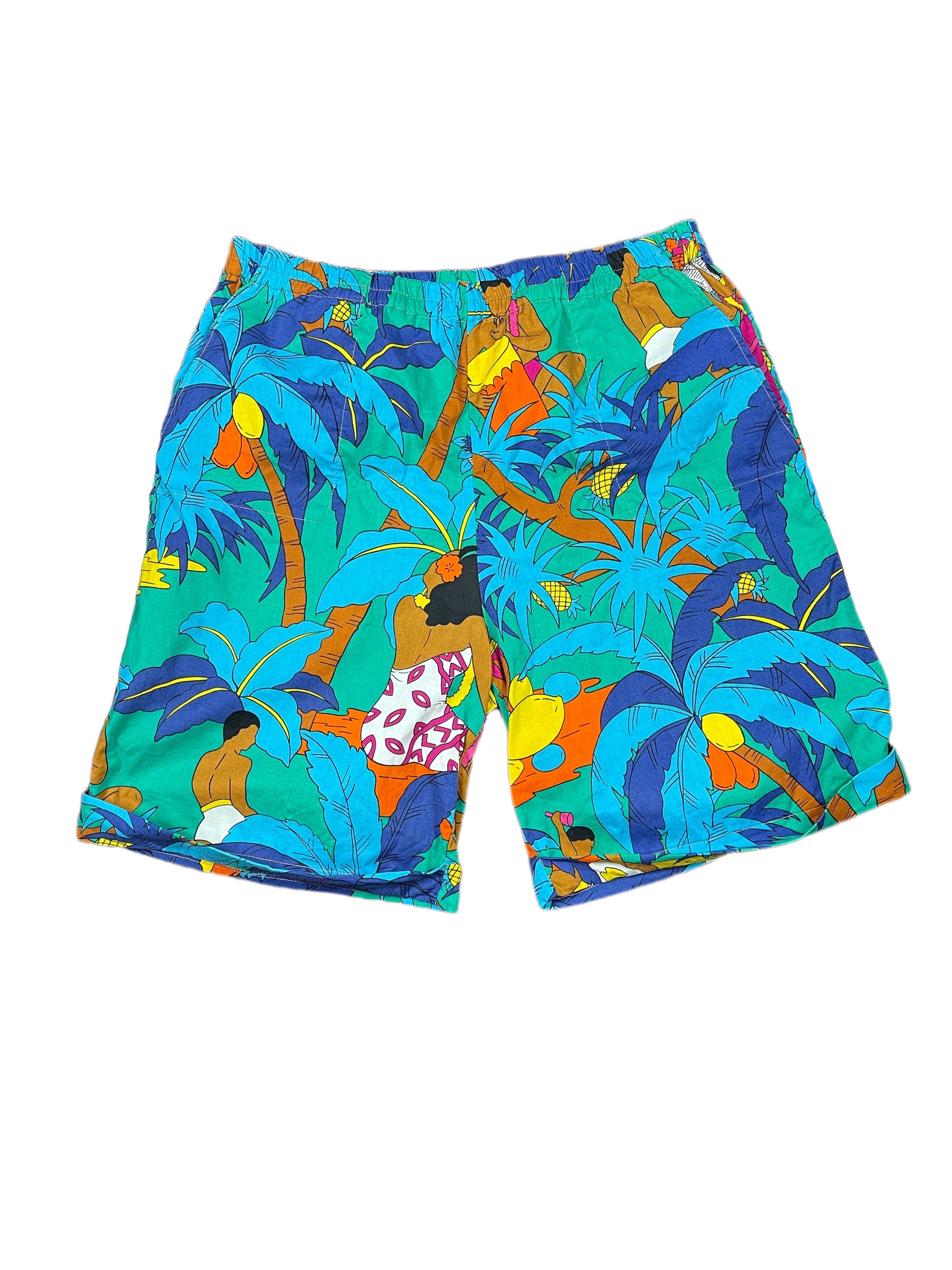 Vintage Tahiti Shorts Multicolor - L