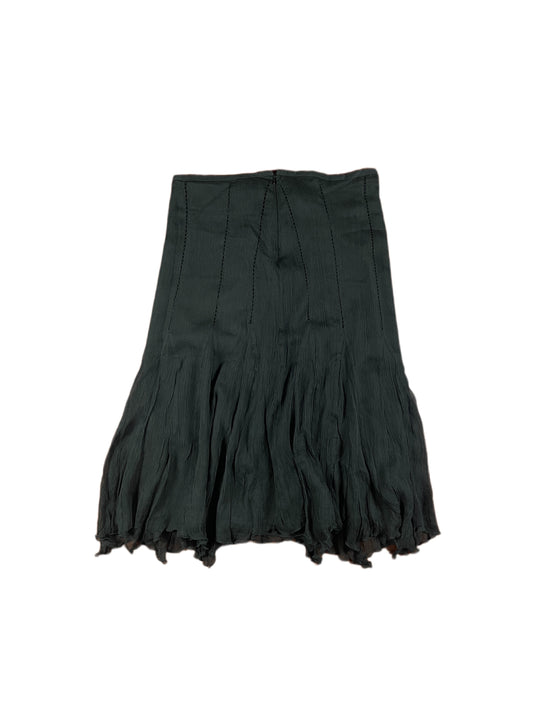 Vintage Massimo Dutt Silk Long Midi Skirt Black - M