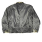 Vintage Kudsak Leather Patch Bomber Jacket Black Brown - XL
