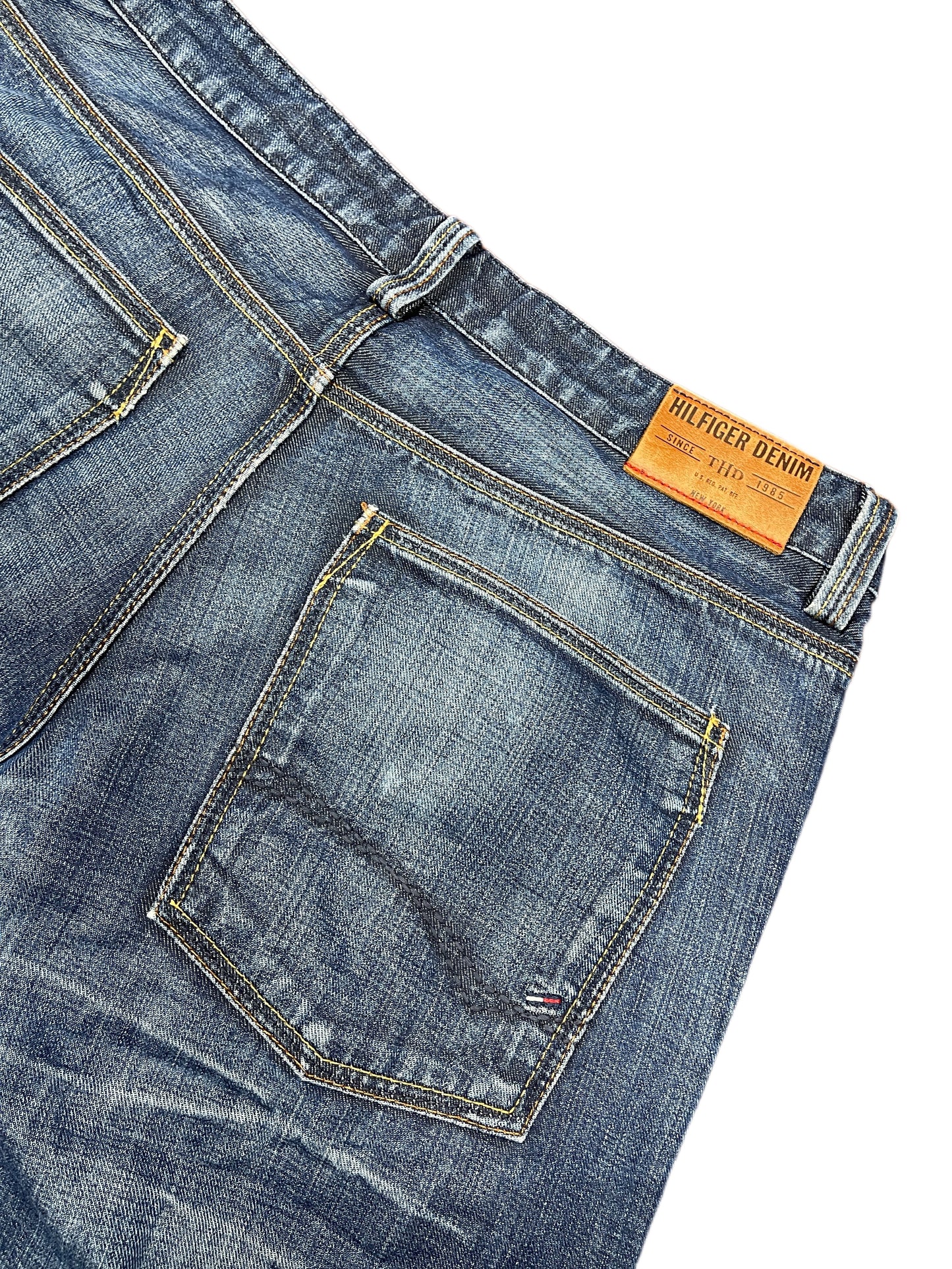Y2k Tommy Hilfiger Bootcut Denim Pants Blue - L