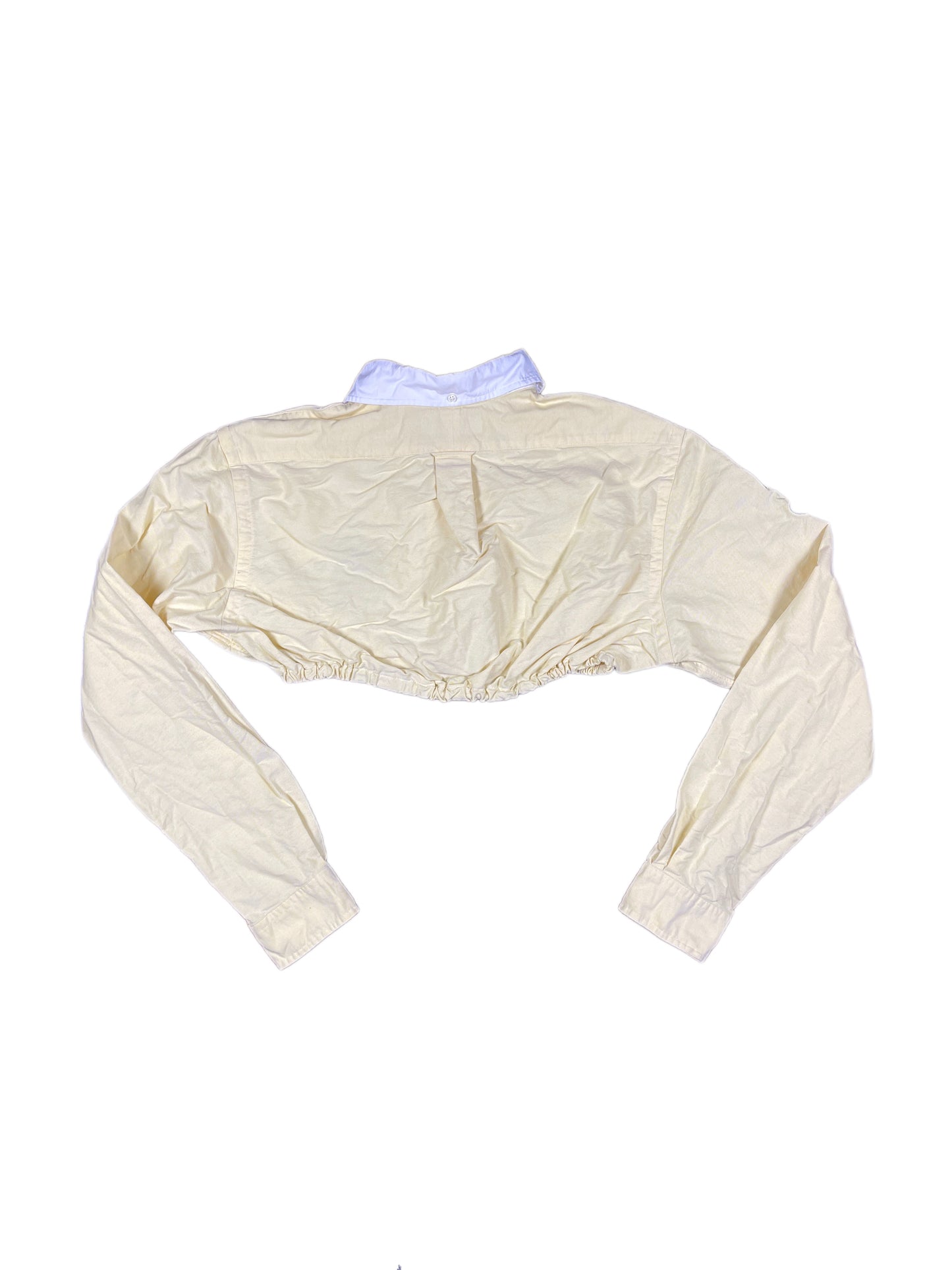 Vintage UpCycle Polo Ralph Lauren Long Sleeve Top Yellow - L/XL