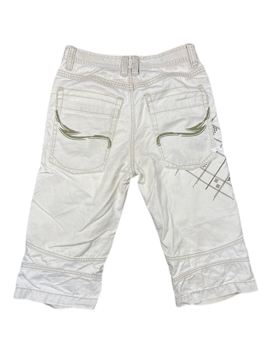 Y2k Tony Hawk Capri Pants Cream - S