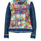 Y2k Lulu. M Knitted Mesh Zip Sweatshirt Multicolor - S