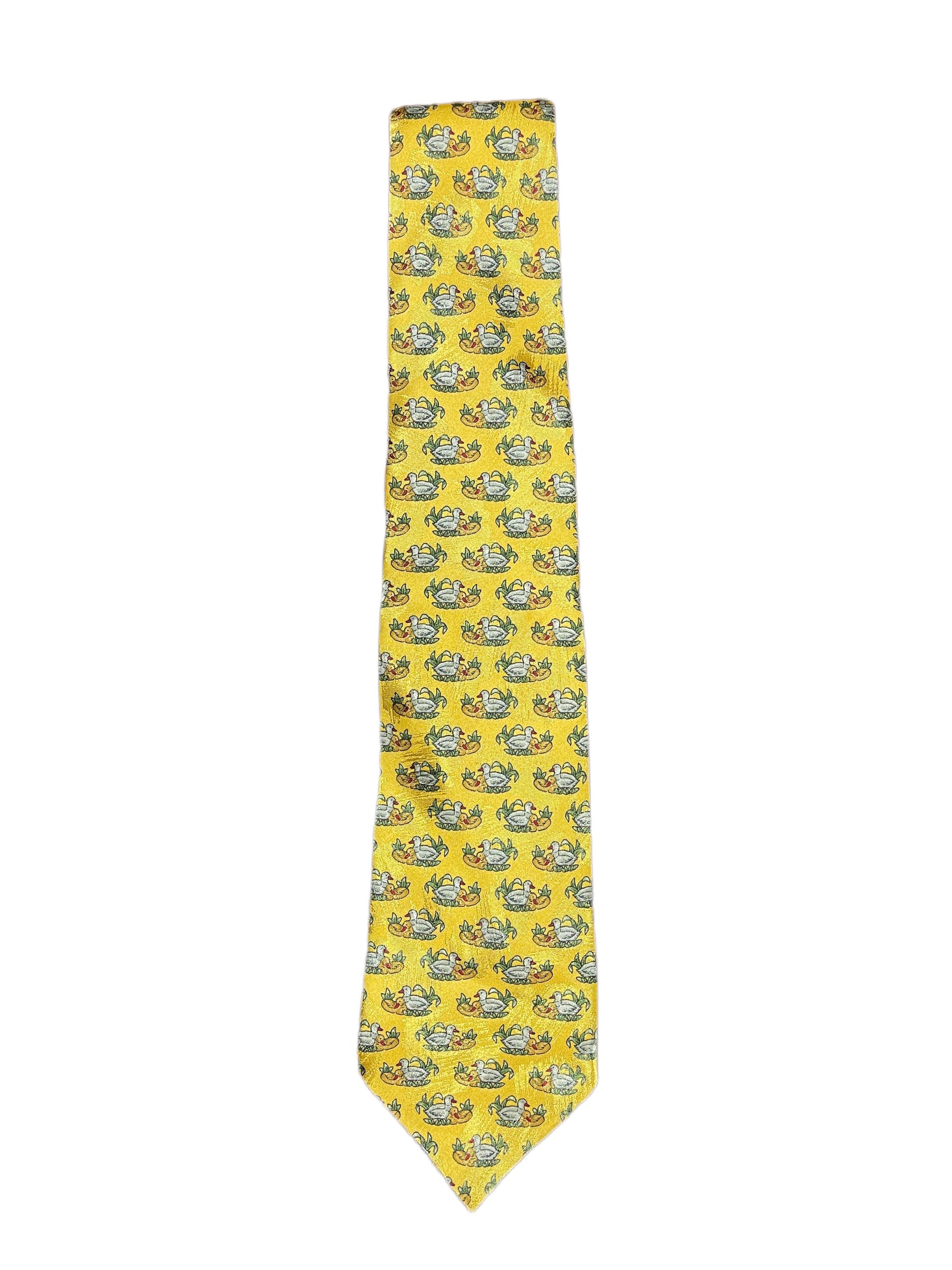 Vintage Duck Tie Yellow