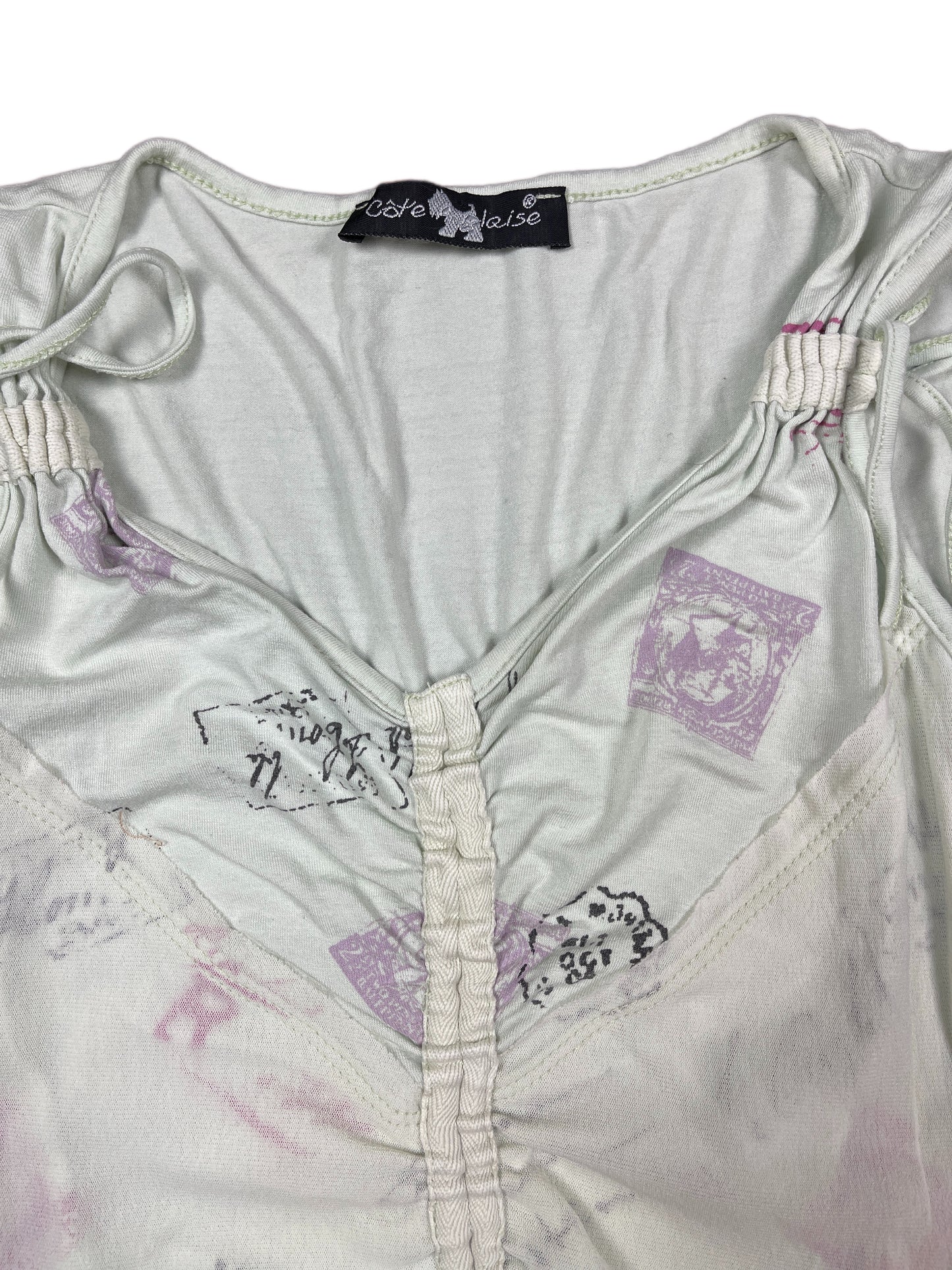 Y2k Sleeveless Top Mint Green - XS