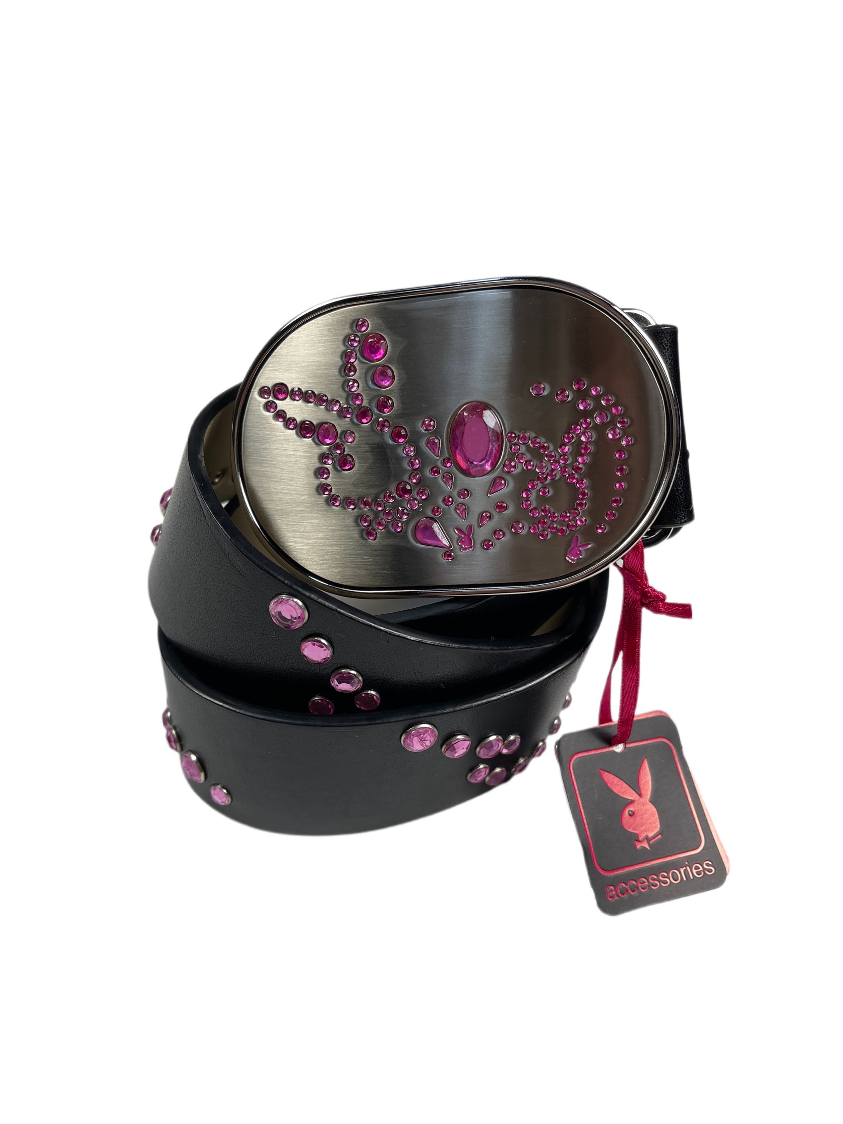 Y2k Playboy Plug In Belt Black 2004