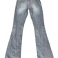 Y2k Levi's Low Waist Flared Denim Pants Gray - M/L