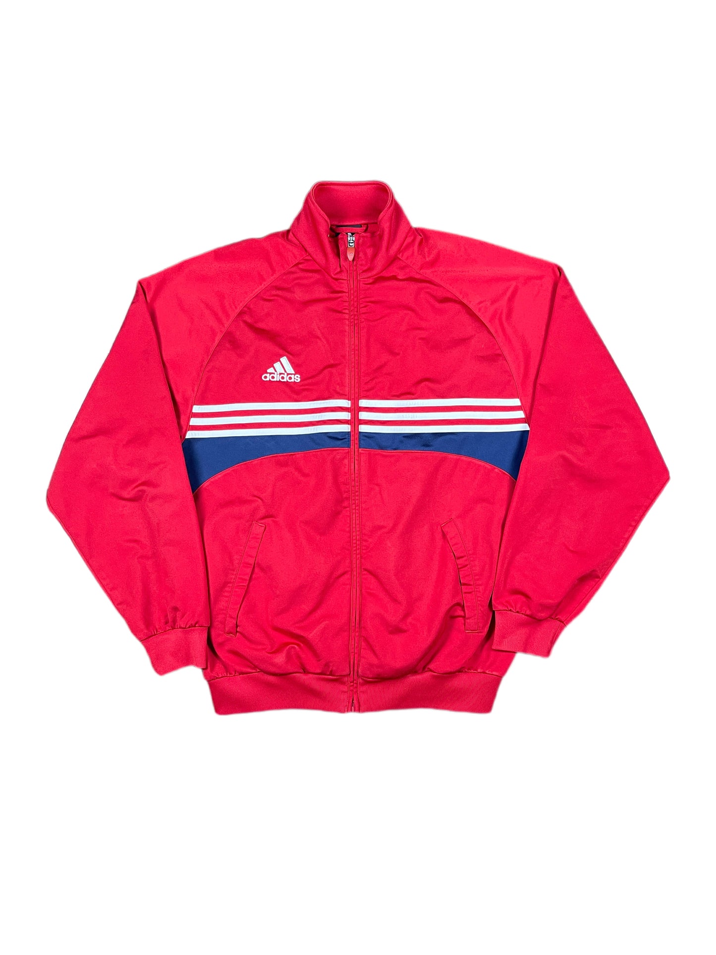 Vintage Adidas Track Jacket Red 2005 - XL