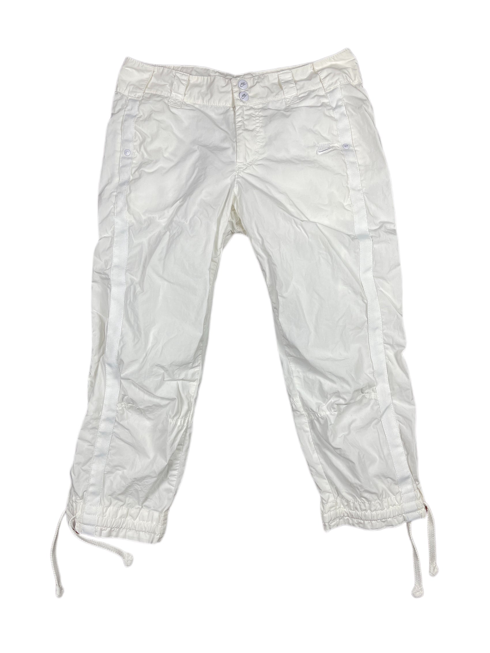 Y2k Nike Capri Sport Pants White - S