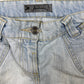 Y2k Stradivarius Denim Mini Low Waist Skirt Blue - L
