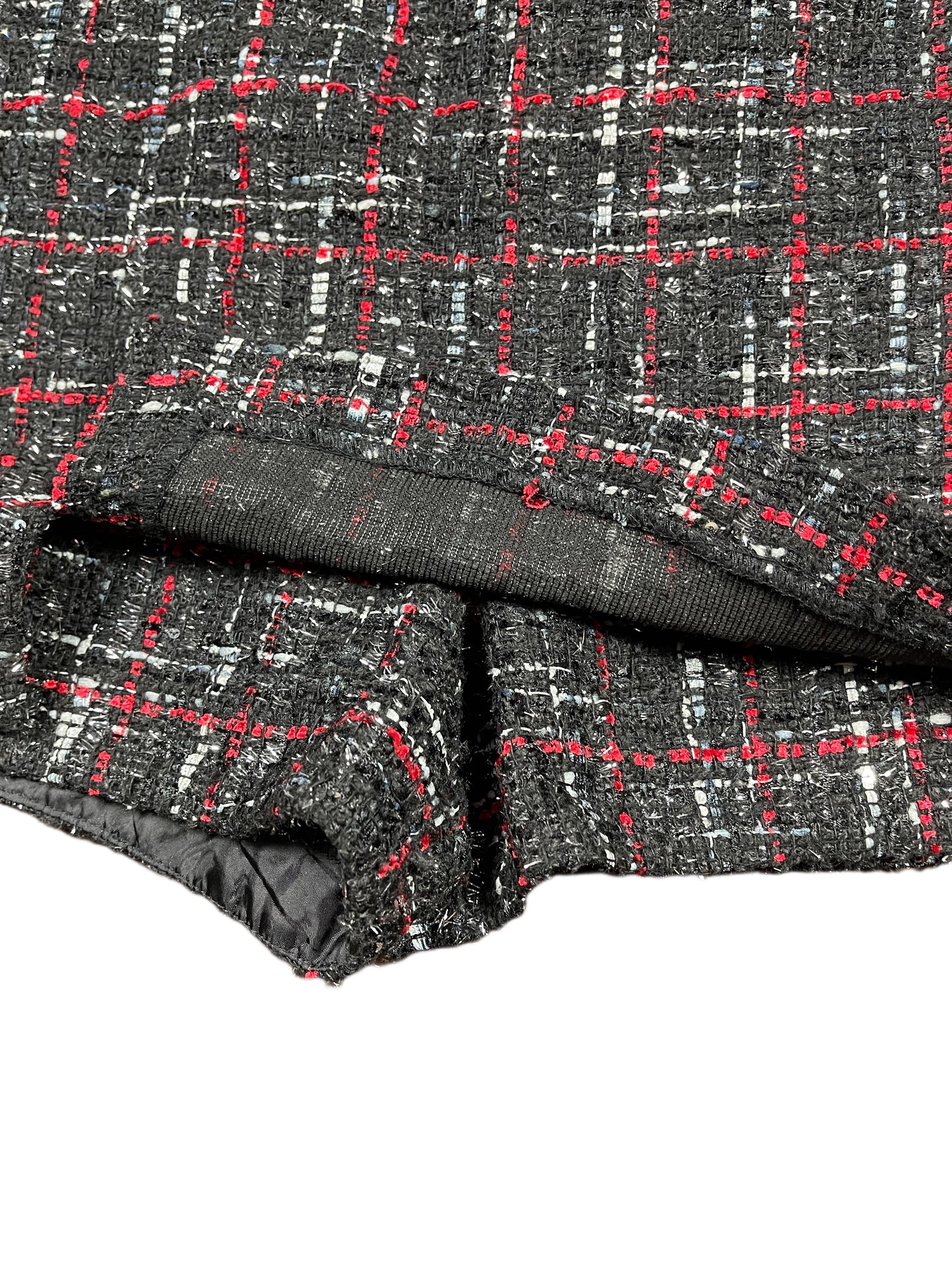 Seven Sisters Skirt Shorts Black Red - XS