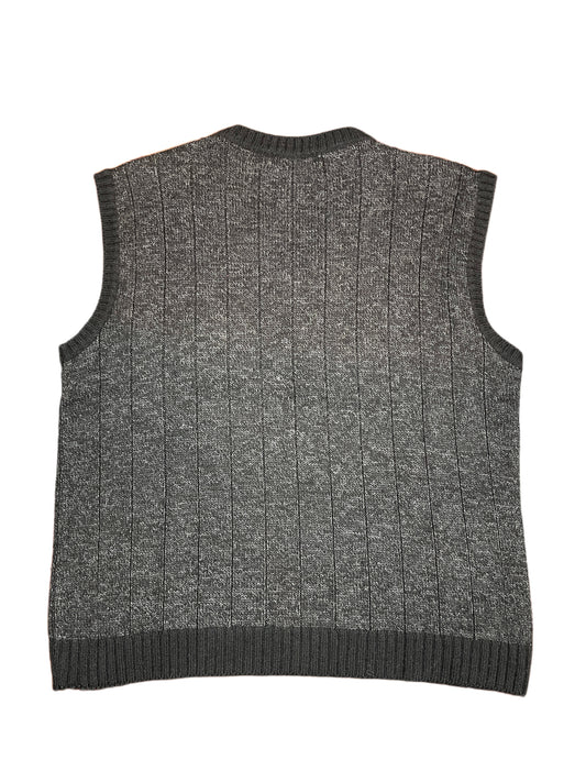 Vintage Tiessevi Sleeveless Knitted Sweatshirt Black - L