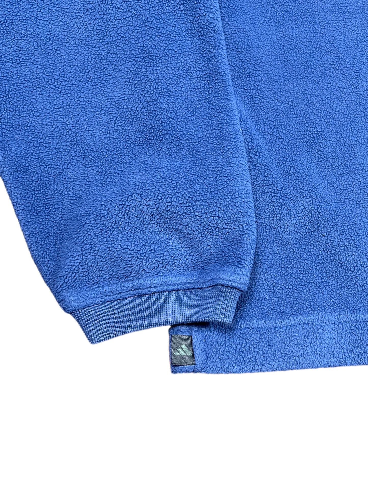 Vintage Adidas Fleece Sweatshirt Blue - M